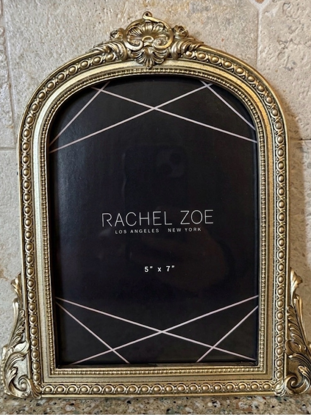 Rachel Zoe Metallic Gold Ornate Arch Picture Frame